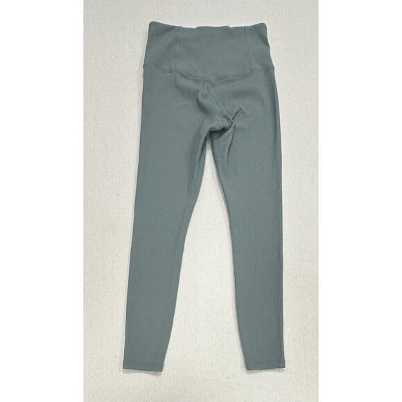 Athleta Elation Rib Tight fitted high rise Size Small Green - Picture 3 of 6